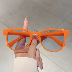 Vintage Thin Frame Punk Sunglasses Women For Men Luxury Brand Designer Sun Glasses Popular Retro Orange Classic Driving Shades