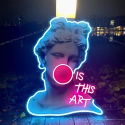 This Is Art Led Neon Lights Sign for Artwork Neon Decor Home Bedroom Room Studio Bar Space Party Scene Lights Wall Decoration