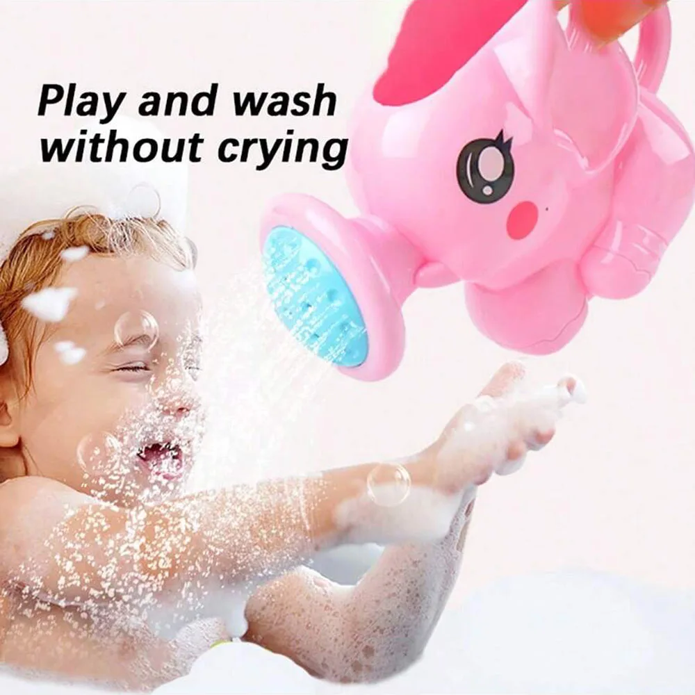 Kids Bath Shower Head Toys Cartoon Elephant Watering Sprinkler Baby Summer Swimming Beach Bathroom Toys For Children Shower Gift