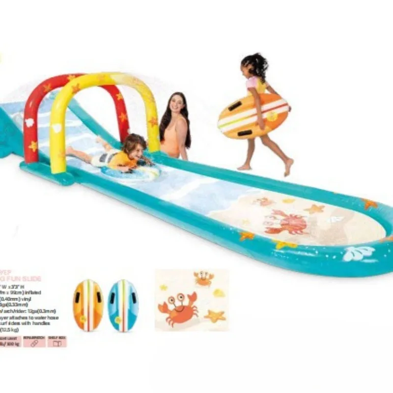 Suitable for 56167 Single High-speed Track Pool Inflatable Children's Slide Park Water Pvc Outdoor Wholesale