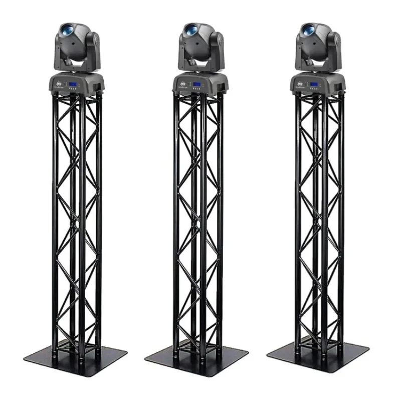 Hot Sale Aluminum Stage DJ Equipment 6.5ft DJ Truss Totem Stand Mobile Headlights with Black/White Scrim