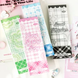 Mr. Paper 4Style 20Pcs/bag Glitter Sand Copperplate Paper Die Cut Sticker Pack DIY Material Handbook Journal Card Phone Case