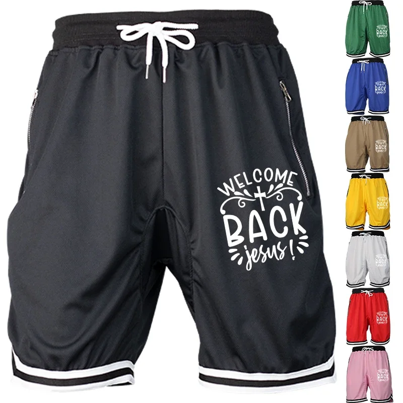 

Мужские летние спортивные баскетбольные дышащие сетчатые модные повседневные свободные спортивные штаны в стиле хип-хоп, шорты
