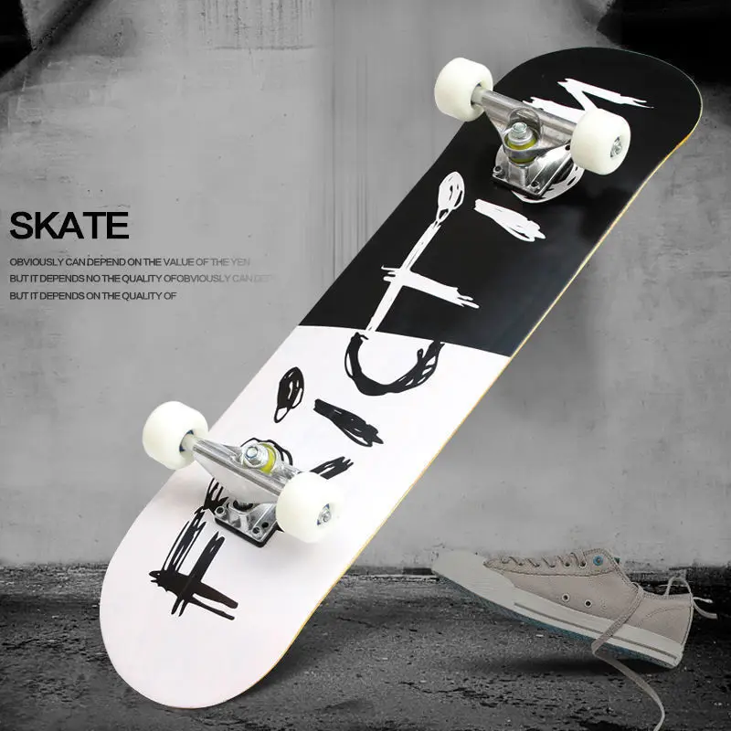 

Suitable for A1G professional skateboard beginner boys and girls street brush four-wheel double warp scooter