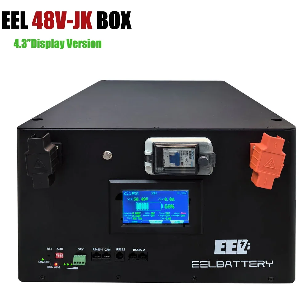 EEL 48v 16s Diy Lifepo4 Case 10kwh 15kwh with JK Bms 280Ah 300Ah Lifepo4 Server Rack Battery Box for home solar energy storage