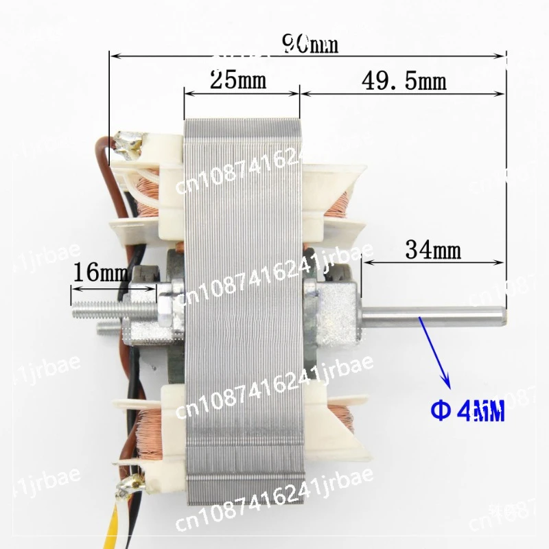 6825 229v 50hz CCW induction motor for oil pump machine tool hardware boiler  exhaust fan range hood microwave oven motor