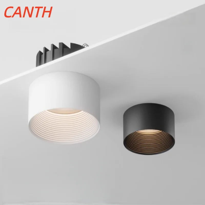 Ultra-thin 4cm semi-embedded table lamp, non-central lighting for living room and dining area, 55/75 hole opening lamp