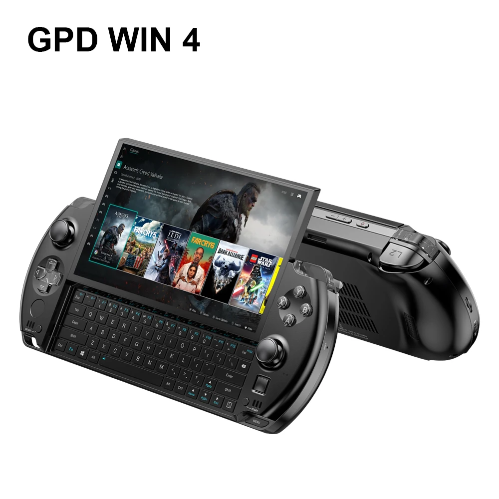 GPD WIN 4 Tablet GamePad portatile da 6 pollici AMD AI 9 HX 370 Mini PC 32 GB di RAM 1/2 TB M.2 2280 SSD Luci colorate Lettore di giochi