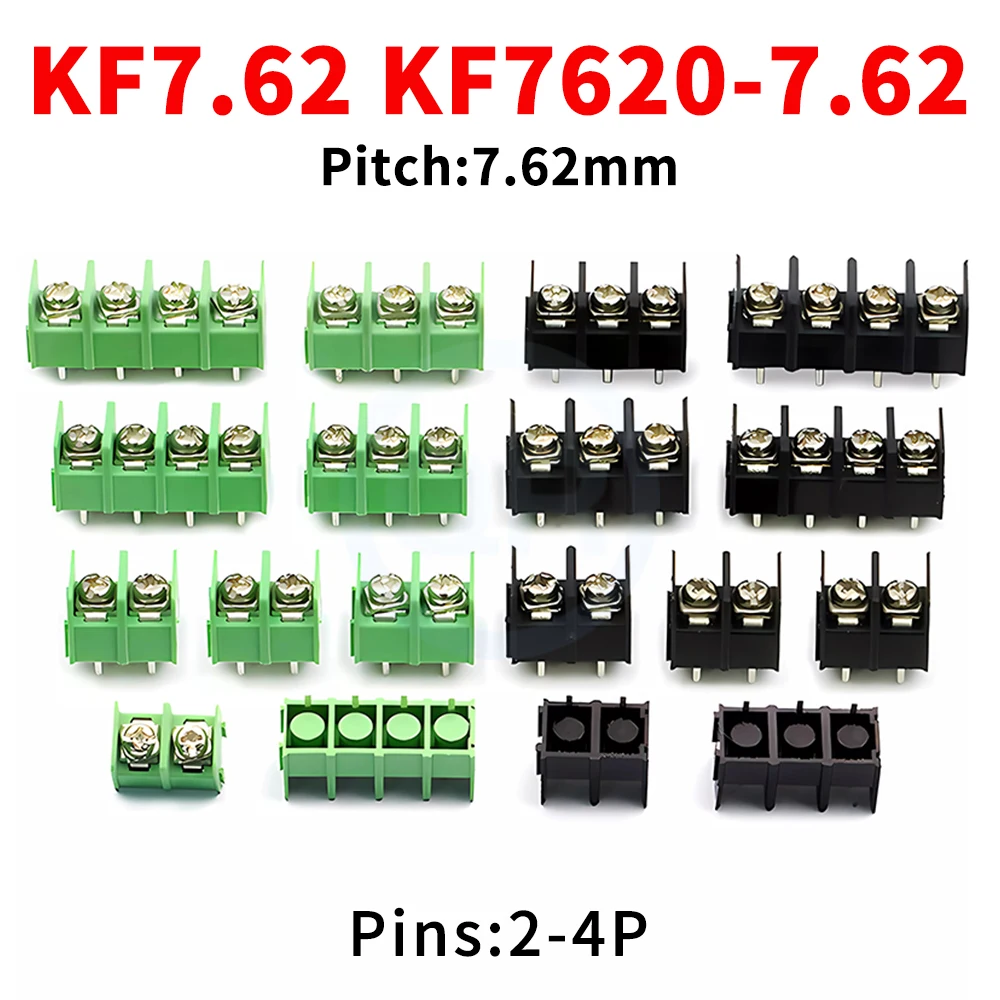 (5 Pcs) 300V/20A 7.62 mm KF7.62 - 2P 3P 4P Screw Terminal Block Connector 7.62mm Pitch 10Pieces 300V/20A