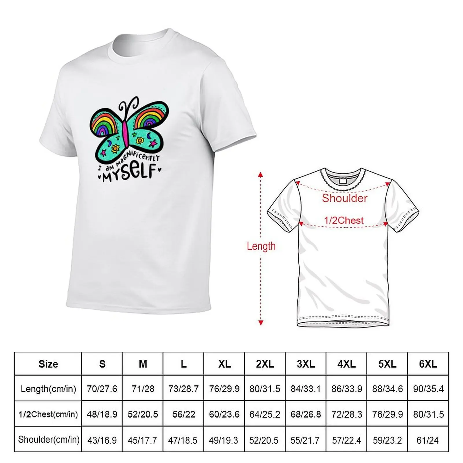 I Am Magnificently Myself T-Shirt Soft Casual Short Sleeve Cotton Tee
