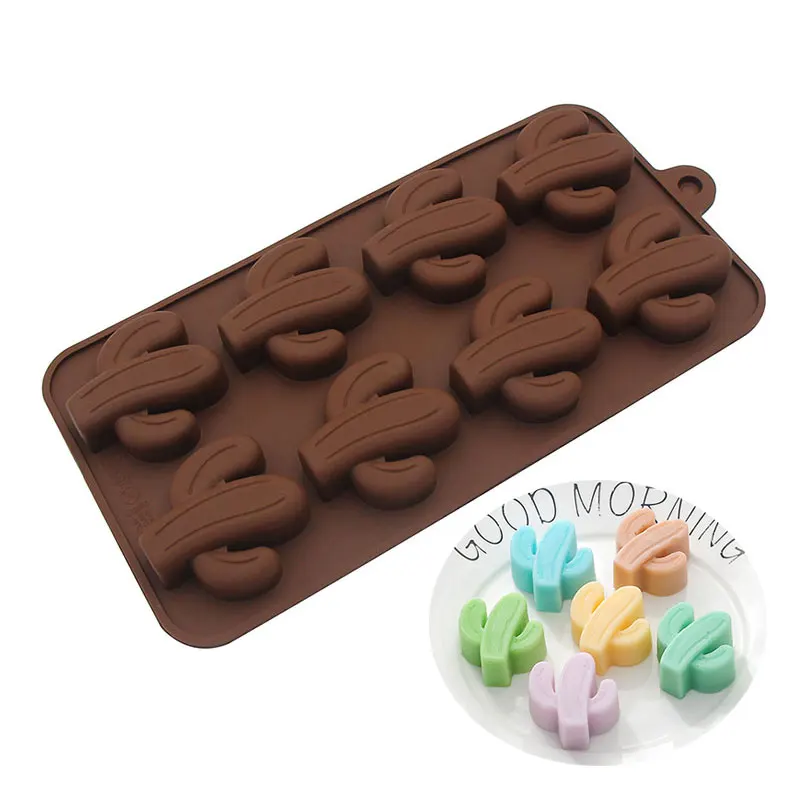 Cactus Shape Silicone Mold Chocolate Candy Jelly Pudding Mould Resin Plaster Clay Molds Baking Tool