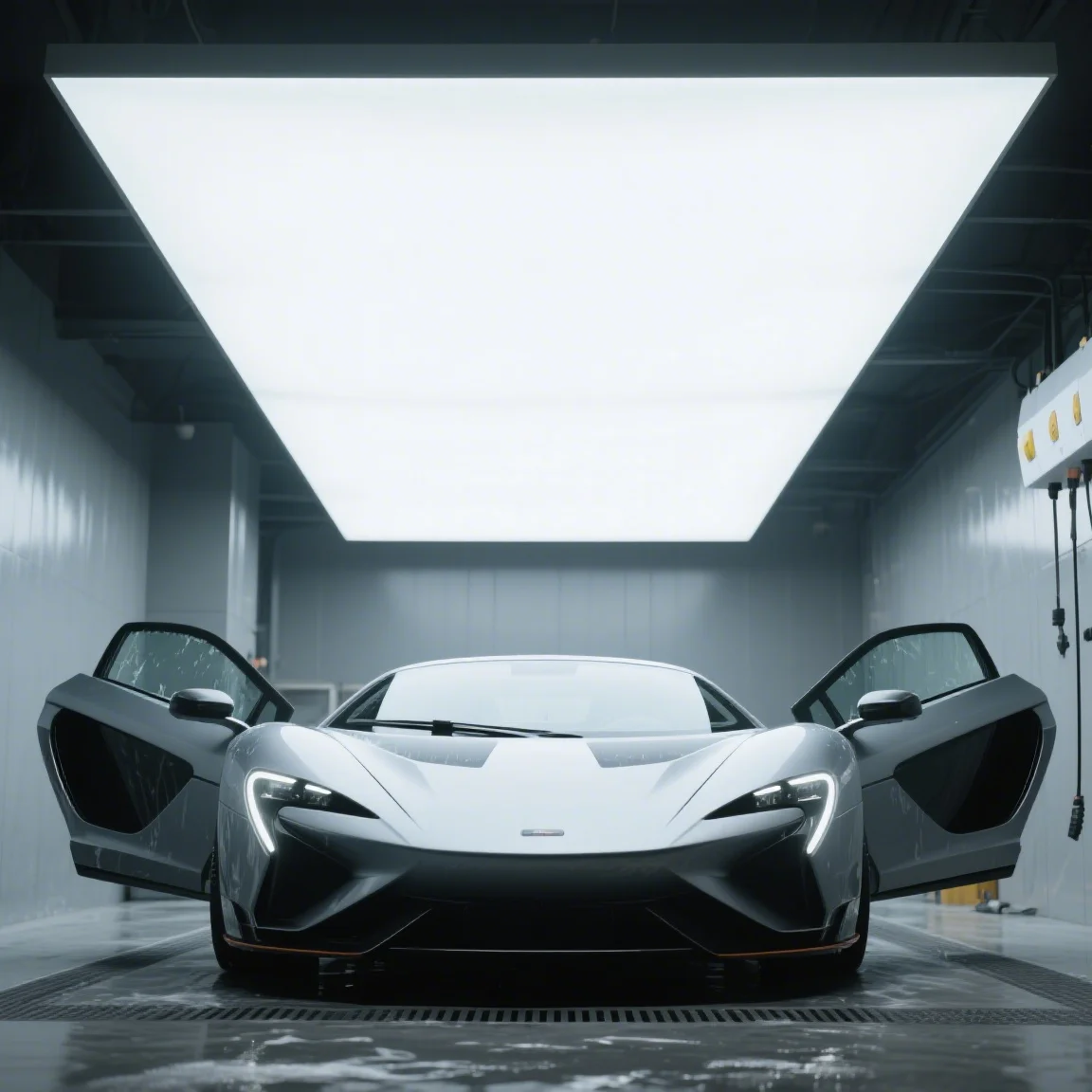 LED Security Garage Ceiling Light AC Powered Lighting for Workshops and Garages