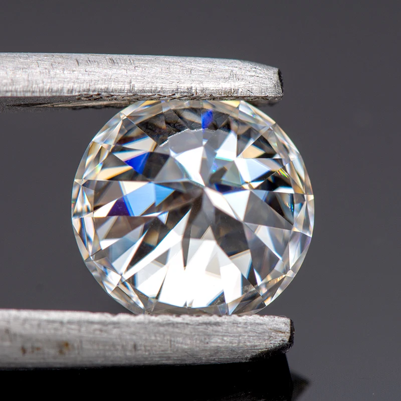 Moissanite ronde vorm speciaal snijden 100% gefacetteerde negen pijlen edelstenen VVS1 D kleur voor sieraden materialen met GRA-certificaat