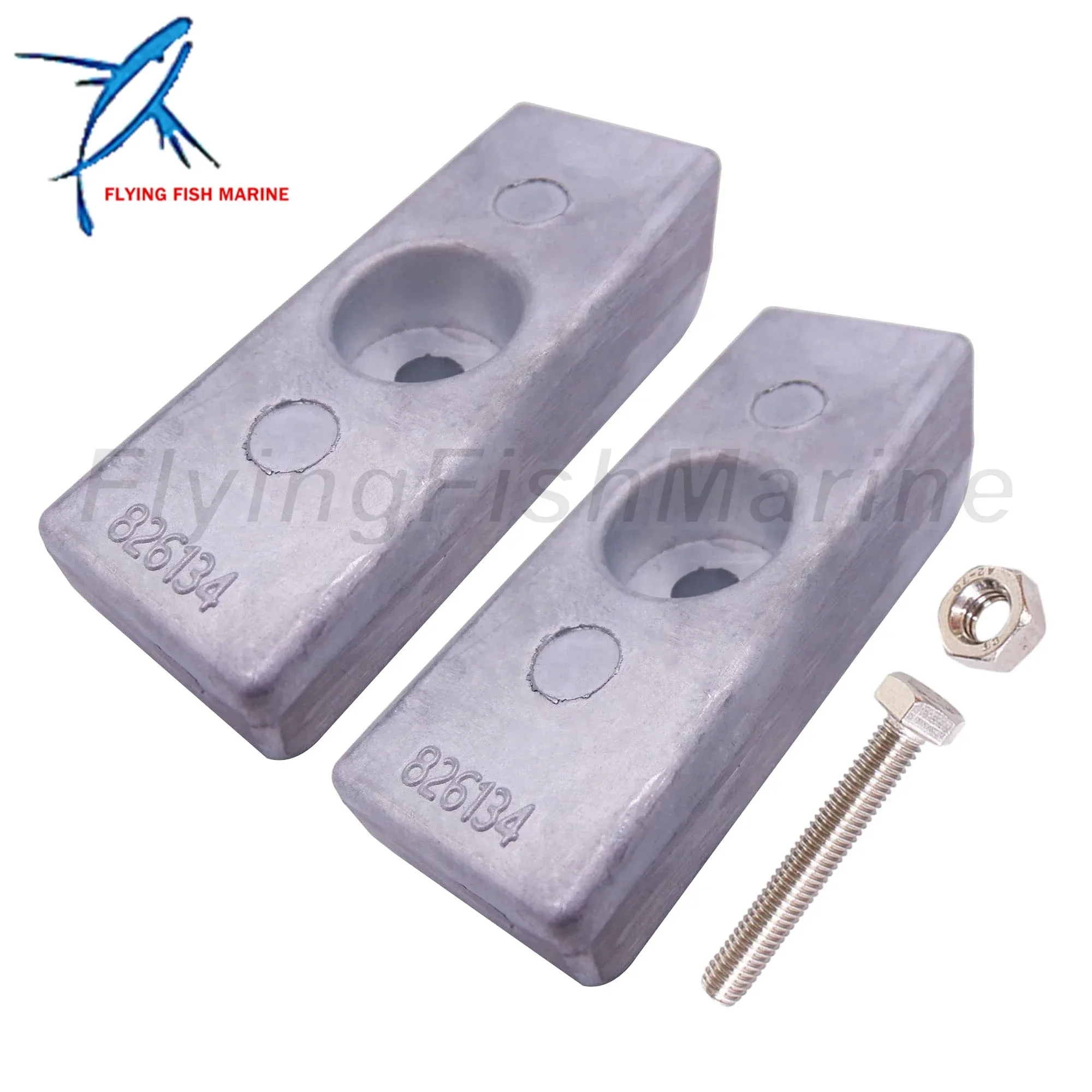 

Алюминиевый анод 826134 826134Q 826134T 8M0059344 для подвесных лодочных моторов Mercury Marine 30-300 л.с., Marine 18-6068