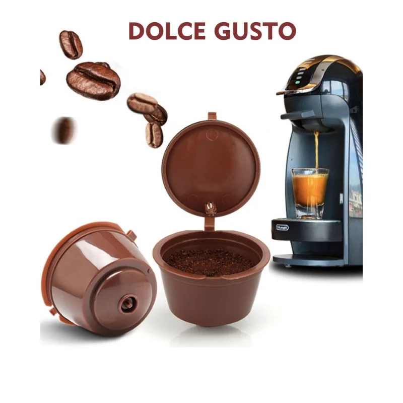 Dolce Gusto – tasse de capsules de café réutilisables, rechargeables, nescafé, filtre