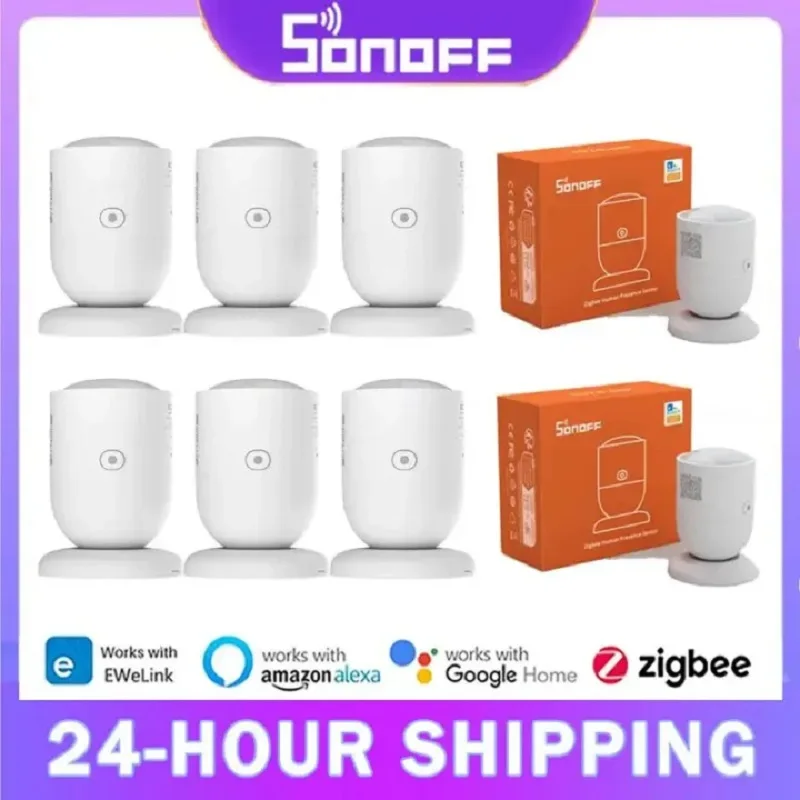 

SONOFF SNZB-06P Zigbee Intelligent Human Presence Sensor 5.8GHz Microwave Radar Induction Detection for Google Alexa Alice