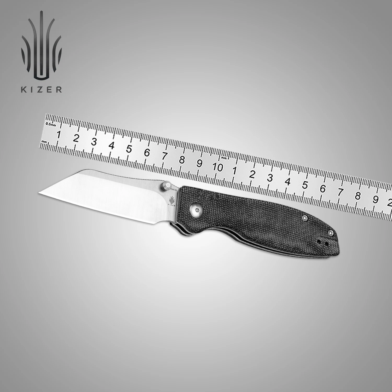 

Kizer Slim EDC Knife V3657C1 Cryptid 2023 New Black Micarta Handle 154CM Steel Blade Folding Knife for Gentleman