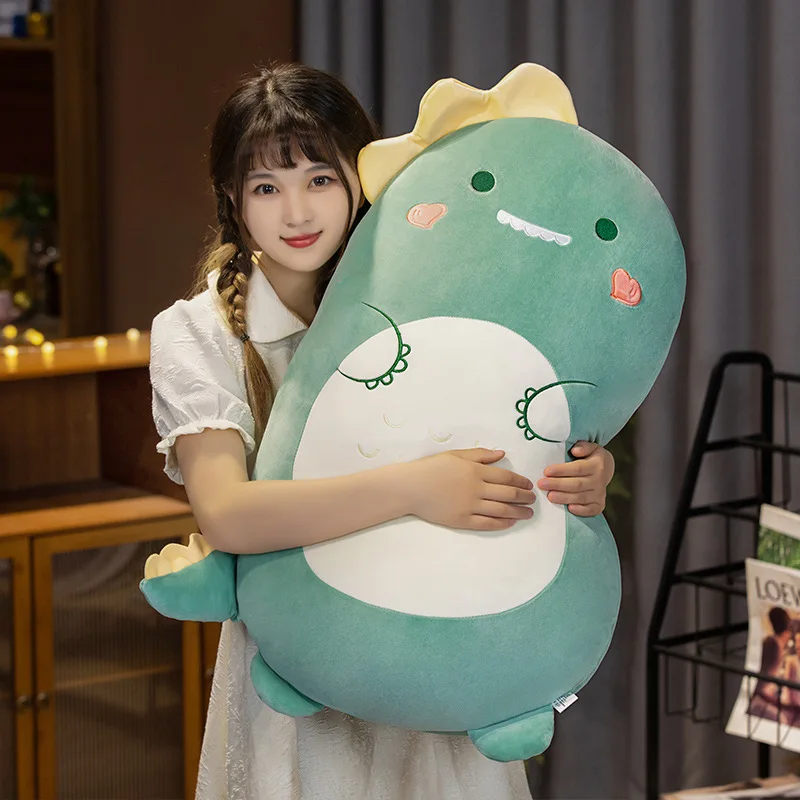 

Мягкая плюшевая подушка-игрушка в виде животных: динозавр, курица, единорог, свинья, кролик, хаски. Подарок для детей.