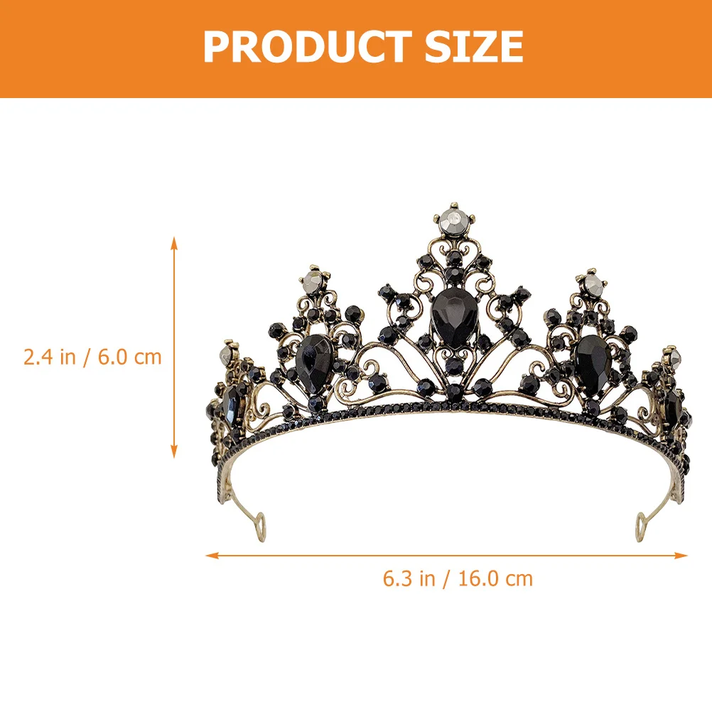 

Crystal Rhinestones Tiara Crown Headband for Wedding Birthday Bridal Bride Hair Accessory Stunning Rhinestones Wedding Headpiece