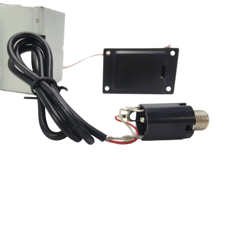 ABUE-4-Bands EQ Equalizer Acoustic Guitar Preamp Piezo Pickup With Tuner System Brass Endpin Jack For Folk Guitarra