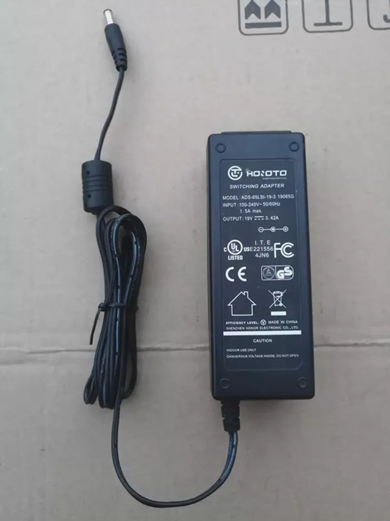 Original HOIOTO hoioto AC DC Adapter Charger ADS-65LSI-19-3 19065G 19V 3.42A 65W Laptop Power Supply Adaptor 5.5*2.5mm