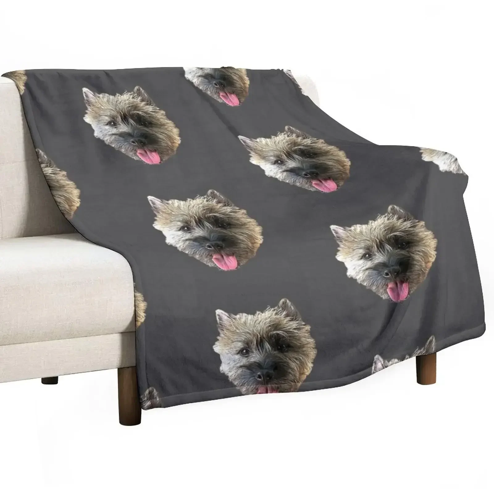 

Cairn Terrier Beautiful Dog Throw Blanket manga Bed linens Flannel Blankets