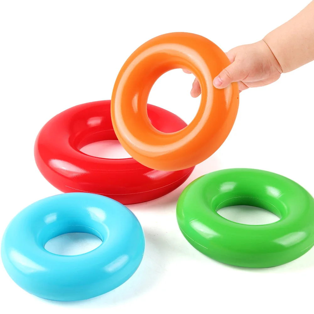 Rainbow Rotating Music Stacking Music Colorful Stacking Circle 1-3 Year Old Baby Stacking Tower Puzzle Early Education Toy