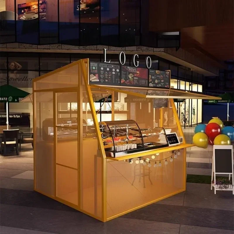 Art Commercial Street Stall Special Cottage Stall Rack Mobile Kiosk 2