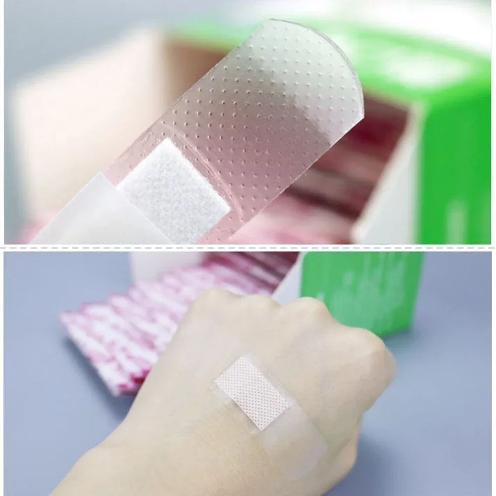 100/160pcs Waterproof Wound Dressing Sticking Plaster First Aid Patches Self-Adhesive Bandages Breathable Band Aid