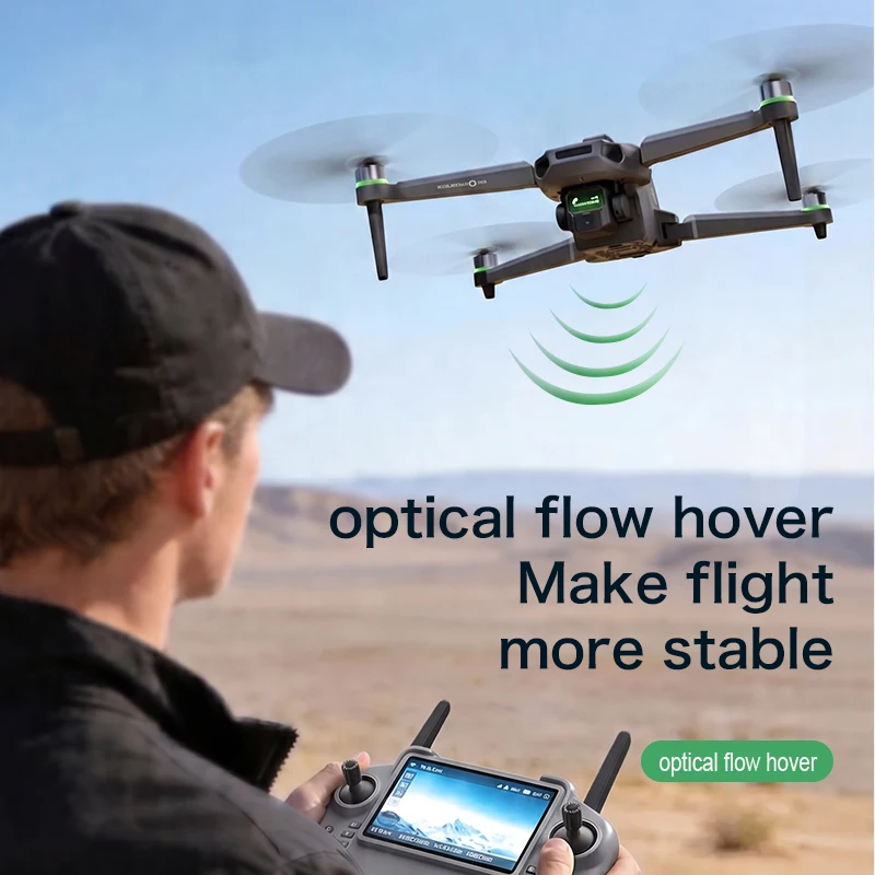 2026New Drone 4K Camera with Screen Live View Brushless Motor Stabilized Airdrop Quadcopter for Beach Photography Party Surprise
