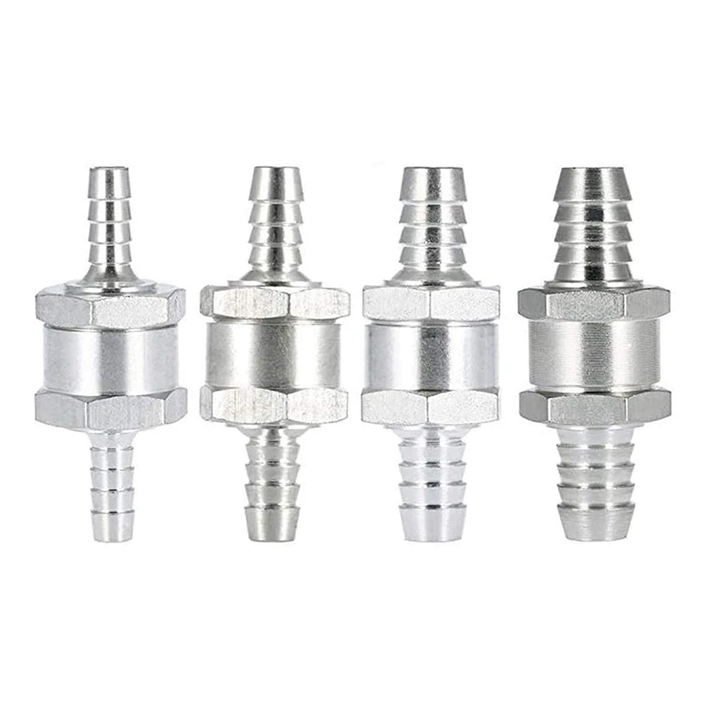 4PCS Fuel Check Valve 6 8 10 12mm One Way Fuel Return Check Valve Gasoline- Fuel Check Valve for Car Gasoline- Crude Oil