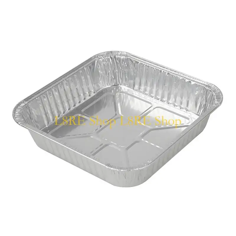 L8RE 20pcs Aluminiumfolie Backschalen für Ofen- und Luftfritteusen -BBQ -Kochzubehör