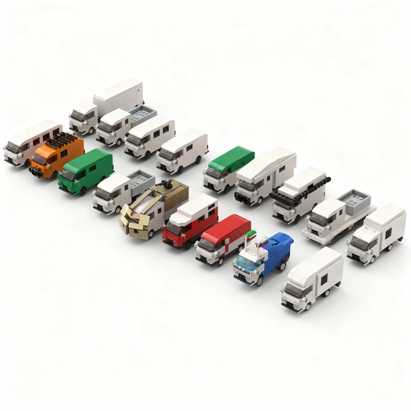 2523pcs MOC All UAZ Mod S DeMarco Vehicle Model Building Blocks Construction Toy Christmas Gifts DIY Creative Idea Education