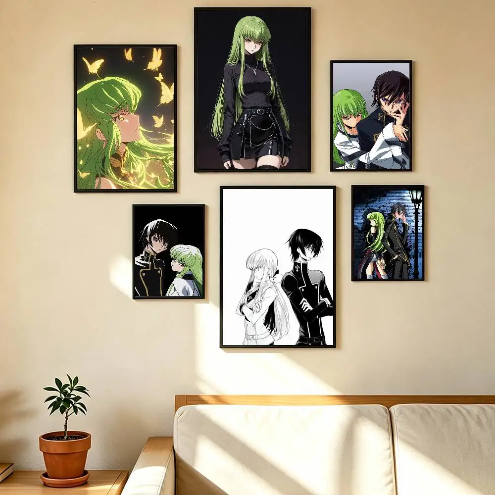 L-Lelouch of the Rebellion Poster High Quality Dorm Living Room Aesthetic Wall Decoration Painting Stickers Gift