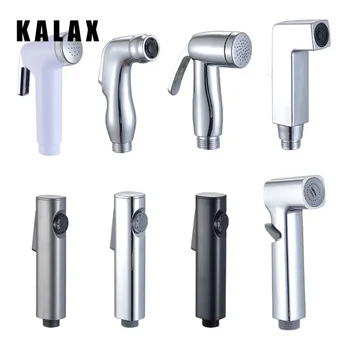 Imprensa livre bidês pistola de pulverização torneira lavadora do toalete pressurização handheld sprinkler pistola de água lavadora bidé acessório