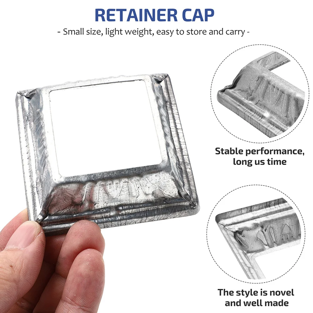 

24Pcs Deck Post Base Stainless Corrosion Resistant Railing Cover Trim Square Bracket Furniture Decoration Deck Post Base