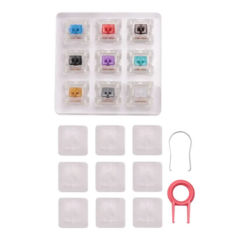 YSS-9 Key Switches Tester For Outemu For Mechanical Keyboard Gaming Switch Blue Linear Clicky Slient Silver White SMD Axis Durab