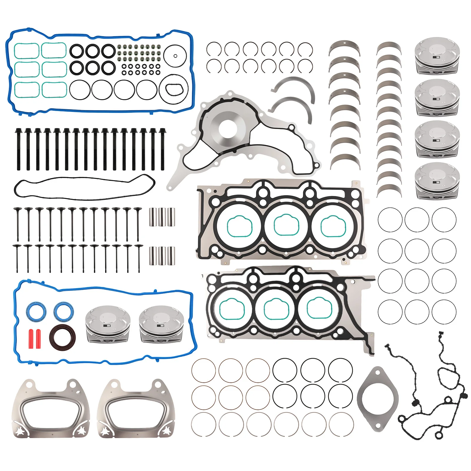 

Pistons & Rings Set w/ Rod Bearings for Dodge Journey 3.6L V6 2011-16 5184347AH