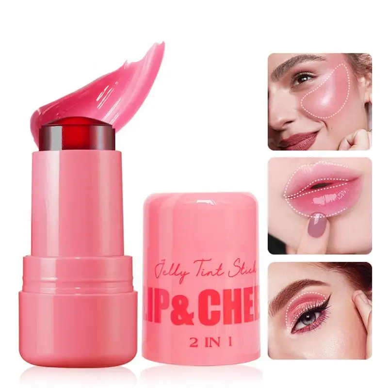 Melkgelei Tint Wang Blush Aquarel Afwerking Gezicht Bloost Lipgloss Melk Make-Up Koeling Water Gelei 2 In 1 Lipvlekken Make-Up