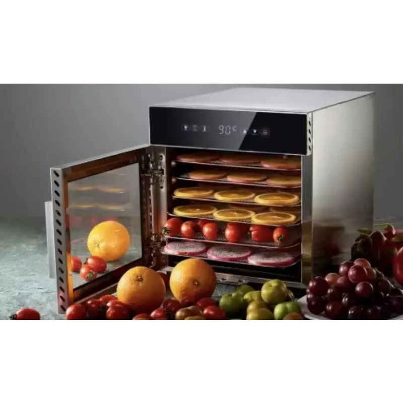 500W Mini Food Dehydrator 6-Layer 500W Stainless Steel Trays Home Fruit Drying Machine for Kitchen Household Use