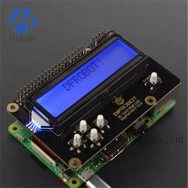 Raspberry Pi RGB LCD1602 Button Expansion Board Color Base Brand New Original