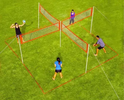 

Portable Foldable Volleyball Net Well Suited for Beginner and Professional Players Indoor and Outdoor Beach Court Equipment