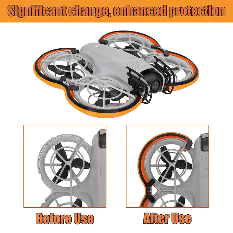 Propeller Guard Protector for DJI Neo 3D Printed Drone Bumper Fuselage Housing Head Protector Lightweight Accessories