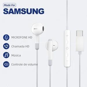 Type C 3.5mm Headset Stereo Music with Wire Headlines With Dac Chip Microphone for Samsung Galaxy S23 S22 S21 Ultra S20 Note 20 10 12 Main Sales Samsung Headset - №11