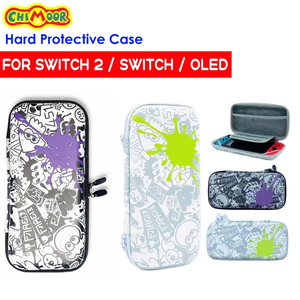 Estuche de transporte para Switch 2/Switch/modelo OLED, estuche protector ligero impermeable para NS2/NS/OLED