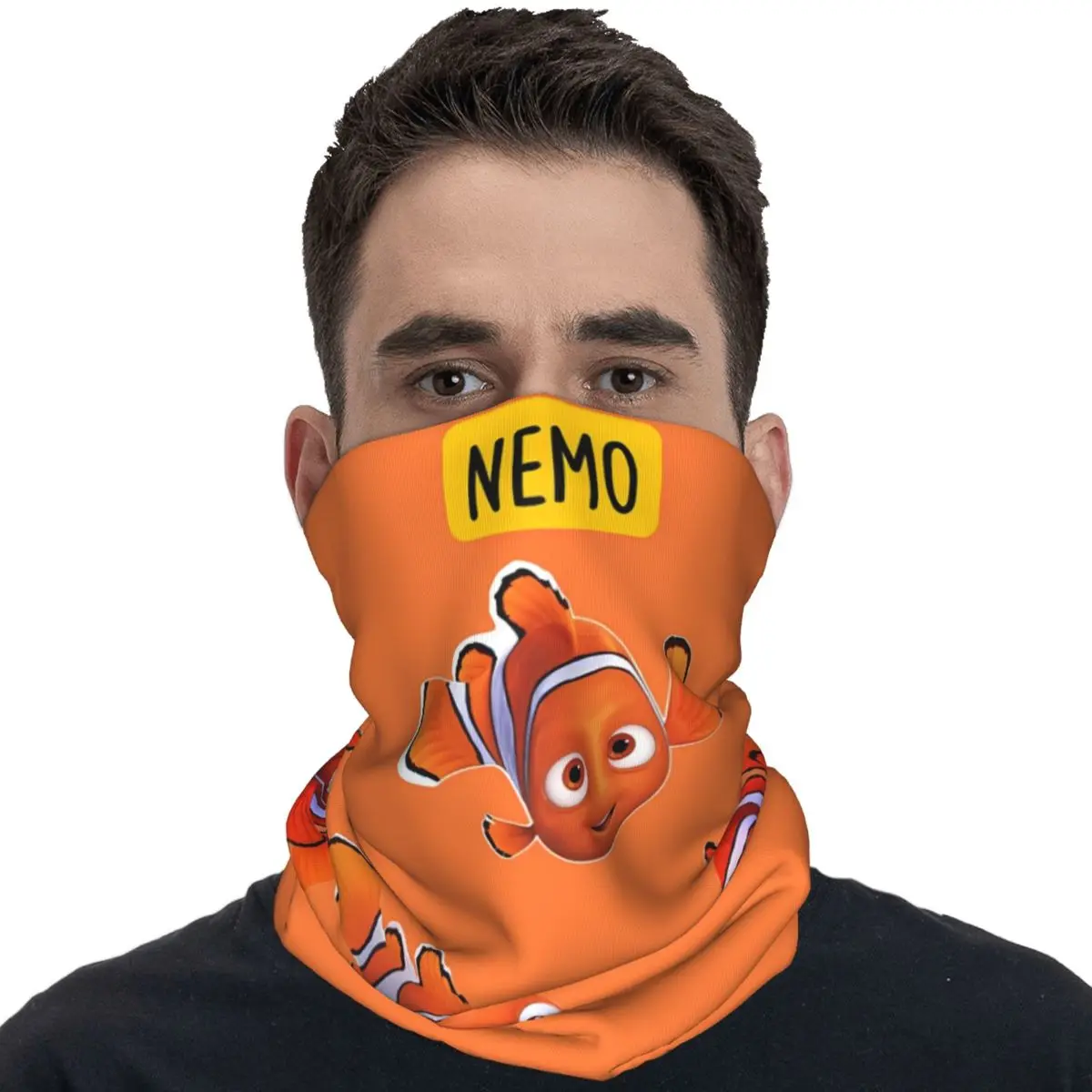 Finding Nemo Bandana Retro Cycling Mask Hiking Camping Sun Protection Balaclava Custom DIY Soft Bike Tactical Mask