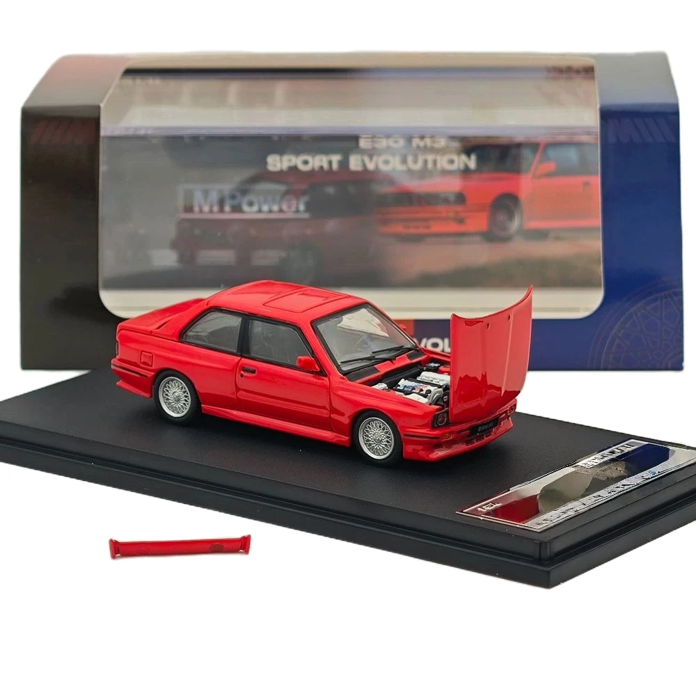 

Mortal 1:64 M3 E30 Sport Evolution - style Alloy Diecast Model Car with Openable Hood, 14 +, Collectible Gift