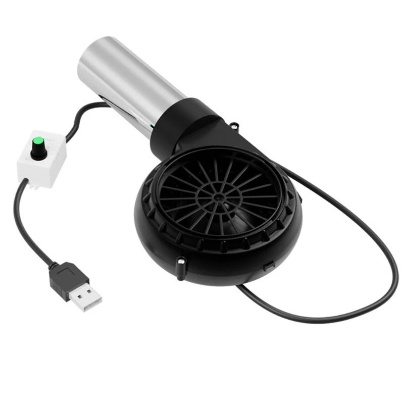 57QF Outdoor Cooking Fan BBQ Air Blower With USB Cable 5V2A 2650R Adjustable Speed