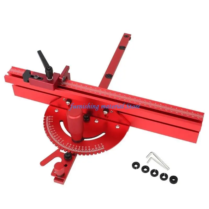 

Y5GD Miter Gauges Fence With Track Stop Sawing Rulers for Table Router Assembly