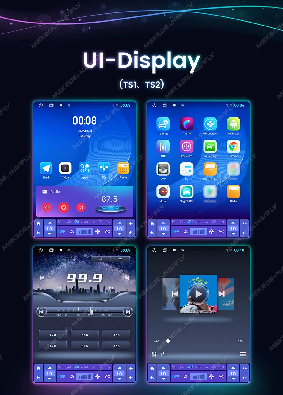 NaviFly Radio Audio Multimedia mobil, navigasi GPS 9.7 inci untuk Renault KOLEOS 2017-2019 layar IPS Android AUTO 5GWIFI all in one